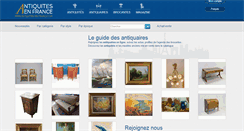 Desktop Screenshot of antiquites-en-france.com